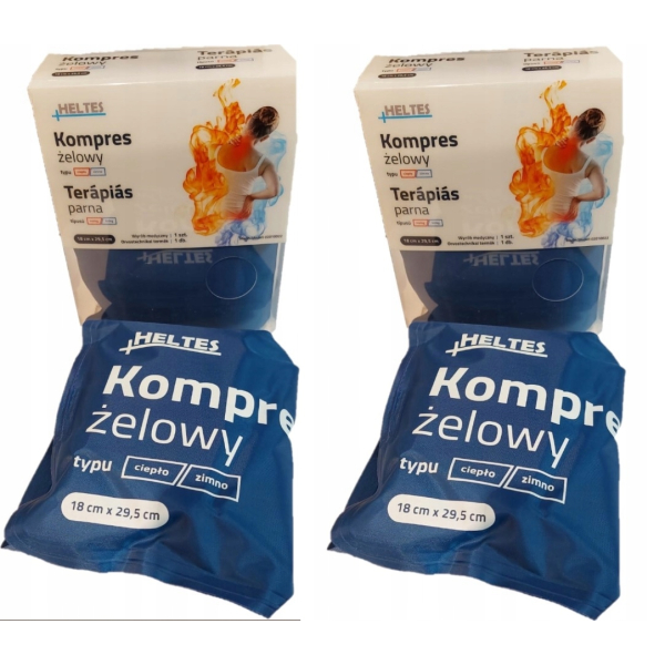 Duże kompresy żelowe Ciepło/Zimno – 2 Sztuki